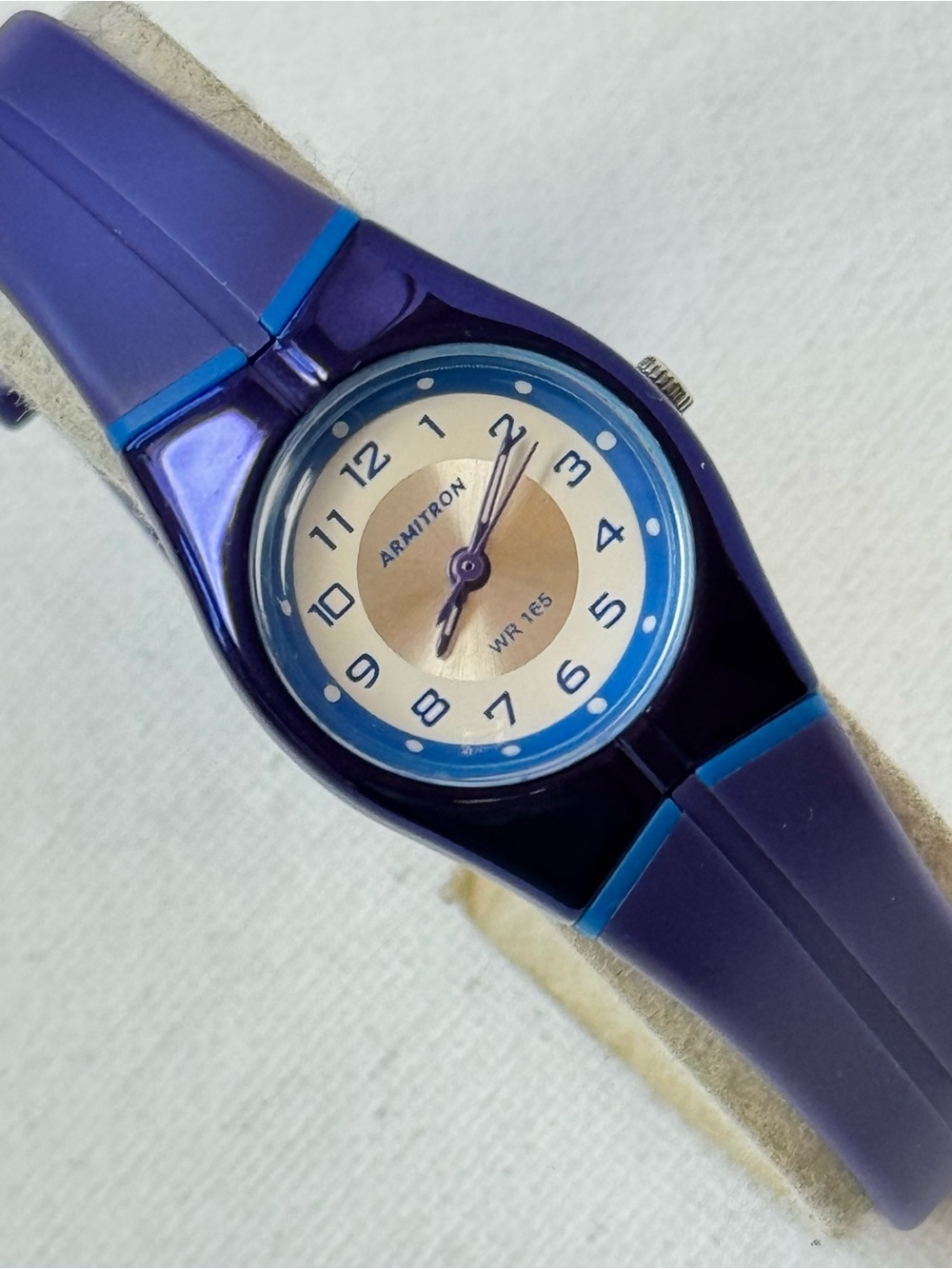 Vintage Armitron Thin Sport Watch Women's Glossy Purple 25/6355